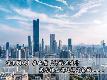 速來(lái)圍觀！在品質(zhì)下行的洪流中 實(shí)力樓盤是這樣寵粉的.....