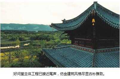 仿古建筑開啟穿越之旅 汾河景區(qū)雁丘園美景初現(xiàn)